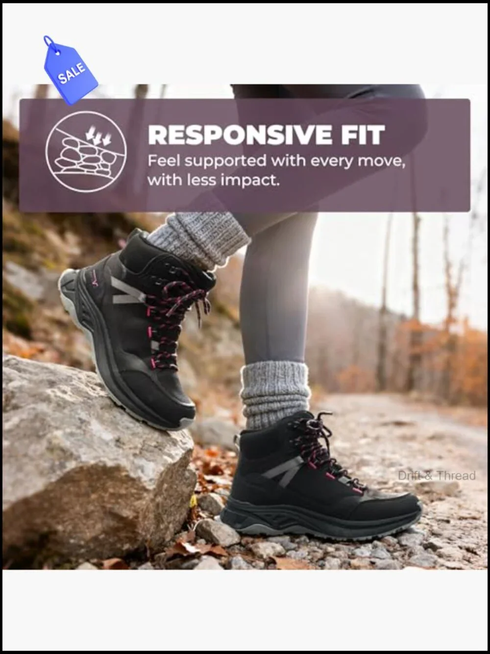 Waterproof Hiking Boots Lightweight Low-top Ankle Lace-up